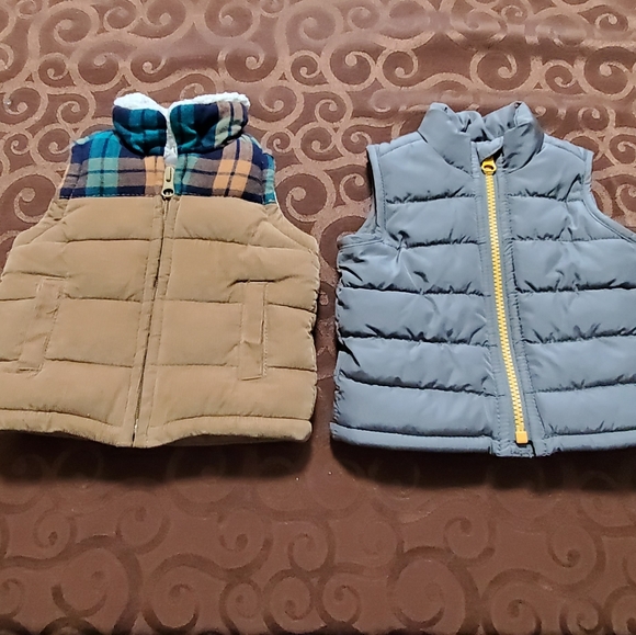 Other - Puffy Vest Set 2 Size 0-3 Months